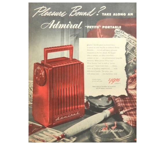 Admiral Radio Ad 1948 Magazine Advertisement