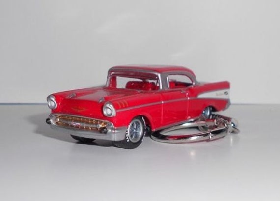 1957 Chevy Bel Air Key Chain by goldylyon on Etsy