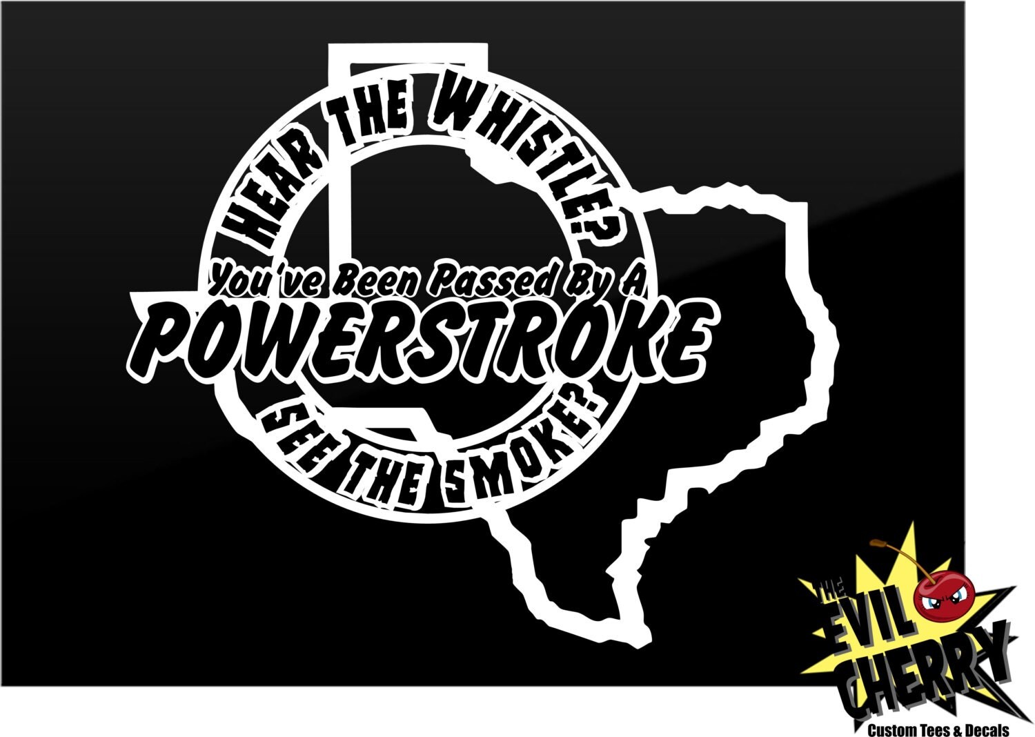 12 POWERSTROKE vinyl decal sticker Diesel Truck by TheEvilCherry