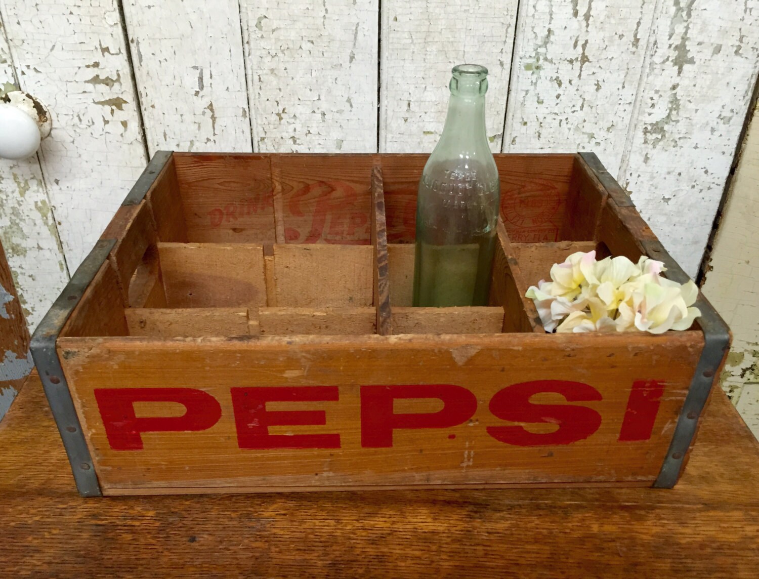 Vintage Pepsi Crate Soda Crate Vintage Wall Shelf Rustic