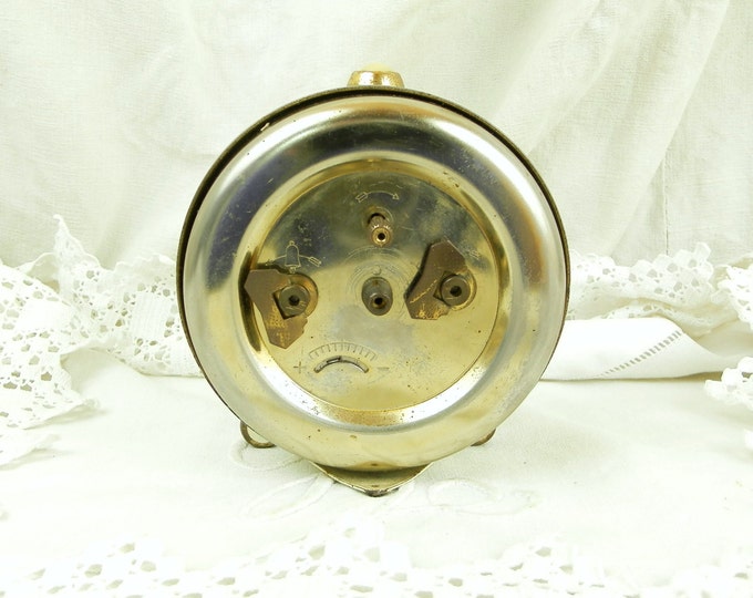 Working 1960s Mid Century Vintage French Jaz Mechanical Wind Up Alarm Clock White with Black Clock Face, Retro Timepiece, Bedroom Decor Working 1960s Mid Century Vintage French Jaz Mechanical Wind Up Alarm Clock White with Black Clock Face, Retro Timepiece, Bedroom Decor