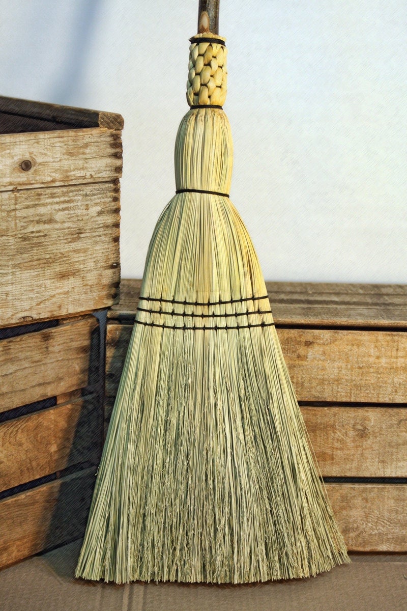 Cascade Mountain Porch Broom Woven Corn by SkagitBroomWorks