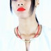 Red Leather Cord and Brass Beaded Necklace
