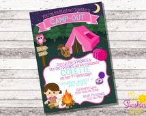 Camping Themed First Birthday Invitations 10