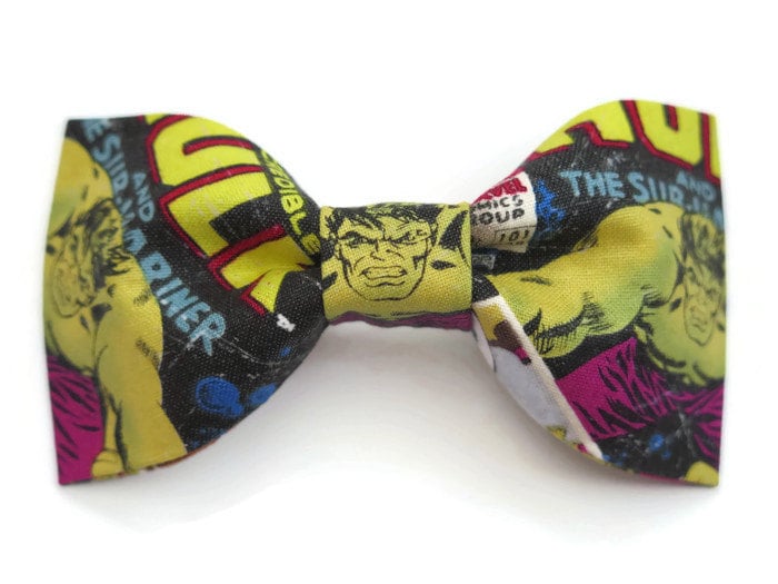 Mens Bow Tie Made With Marvel Comics The Incredible by