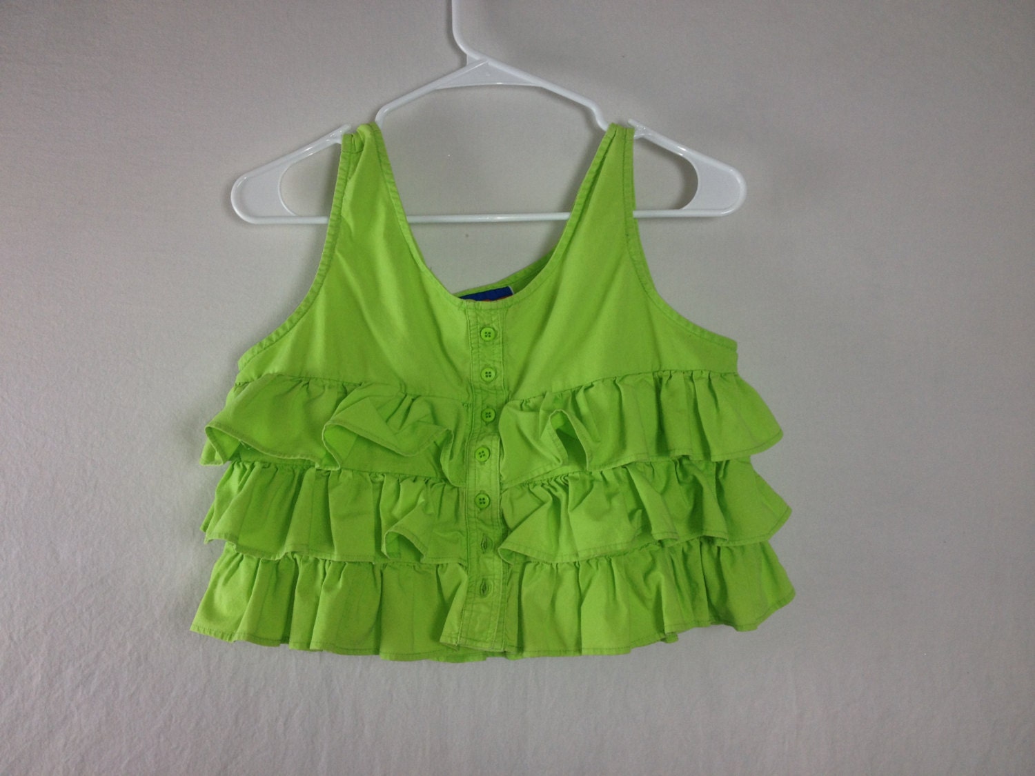ruffle crop tank