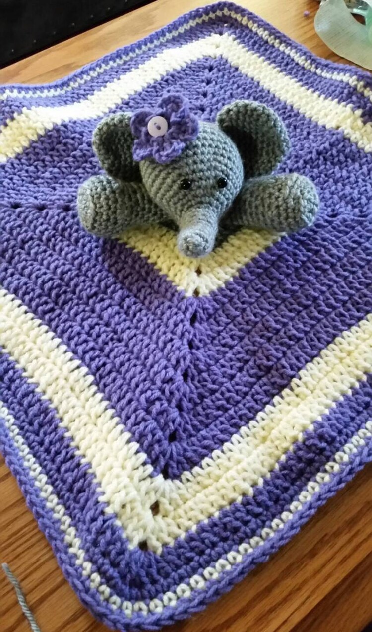 Crochet Baby Security Blanket Crochet by LovnCareHandmadeItem