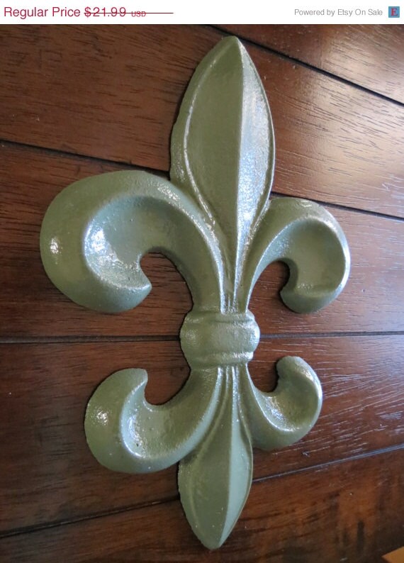 ON SALE TODAY Fleur de Lis Wall Decor/Sage by VeritasInspired