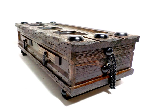 Mens Jewelry Chest Mens Jewelry Box Dark Wood Mens Valet