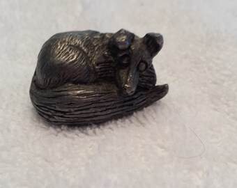 pewter fox figurine