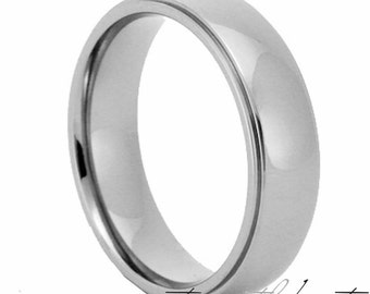 gloss black titanium wedding rings