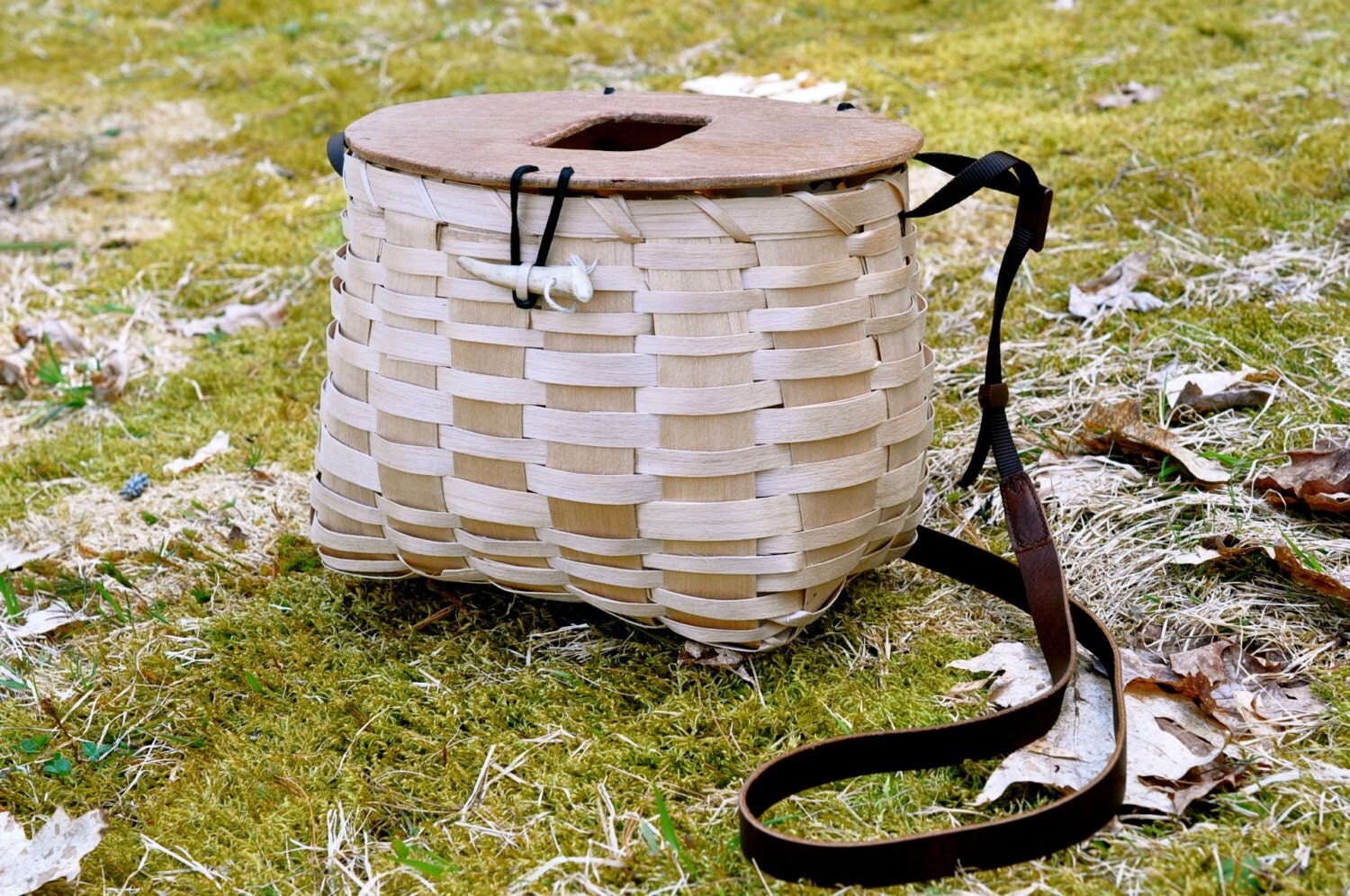 Native American Fishing Creel Basket