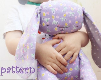 PATTERN for safe stuffed bunny rabbit 14' stuffed animal baby diy
