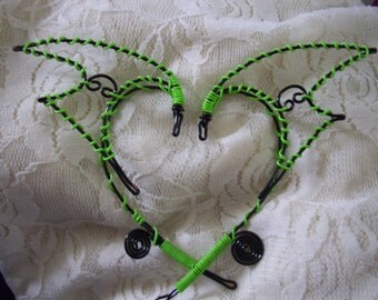 Neon Rave mermaid/dragon Ear Cuff.