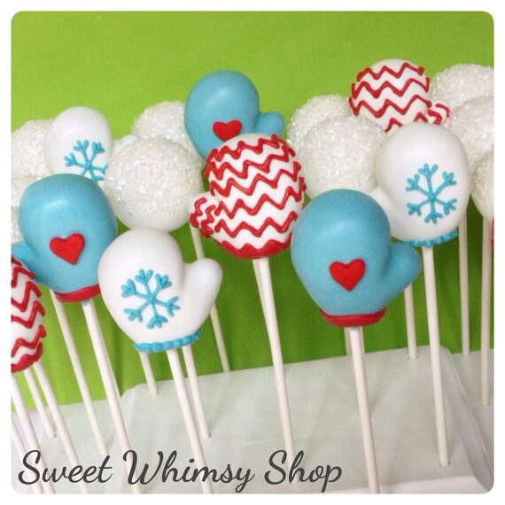12 Hot Chocolate or Coffee Mug Cake Pops for Winter wedding