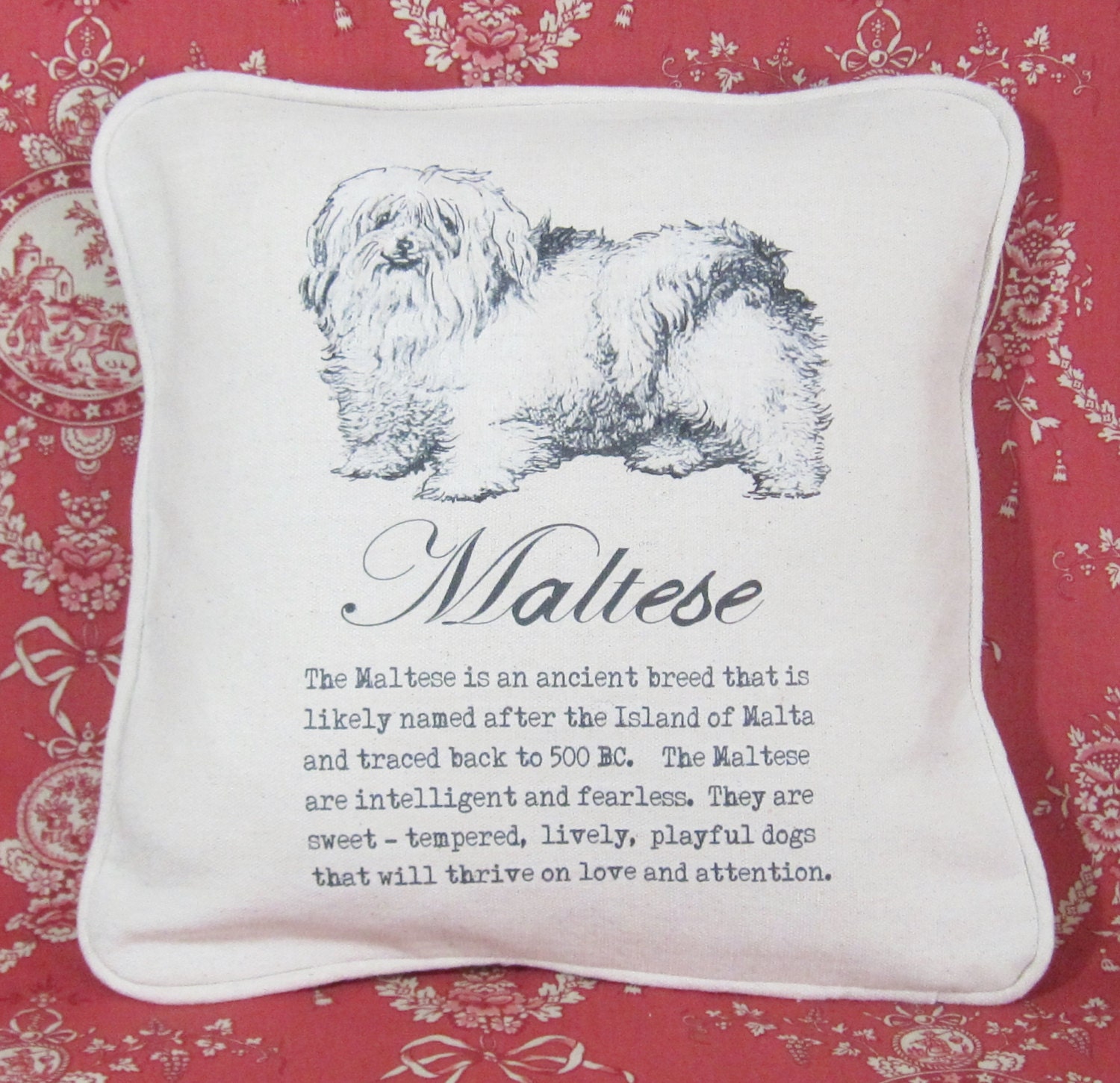 maltese pillow