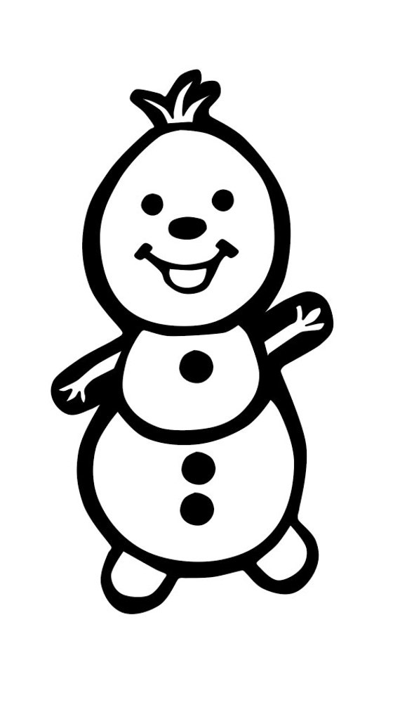 Download Olaf Outline Decal by EmilysTimelyRealm on Etsy