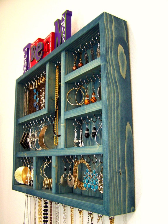 Dorm Room Jewelry Organizer by barbwireandbarnwood on Etsy