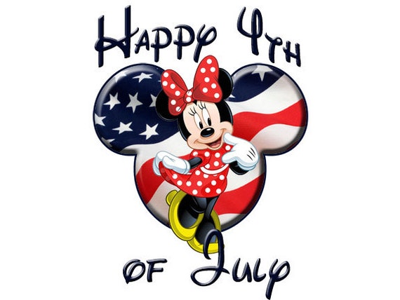 Disney 4th Of July Minnie Mouse American Flag Disney By Pennyring