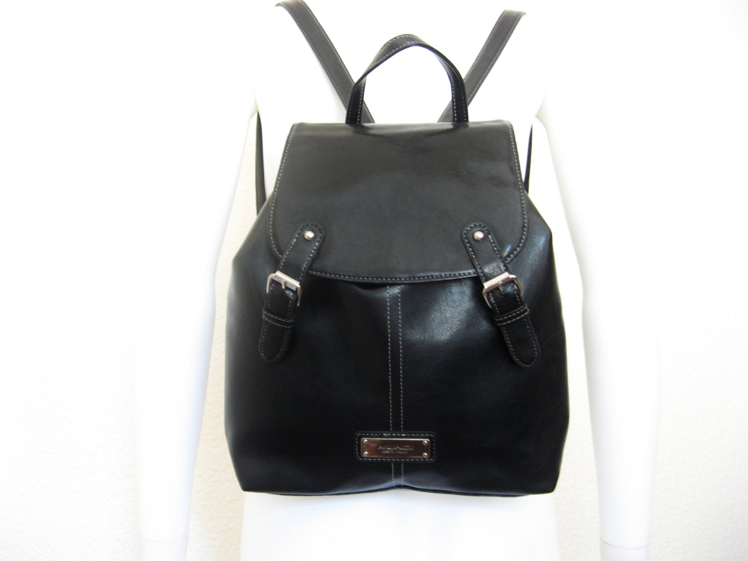 Mini Faux Leather Backpack Purse Iucn Water 8834