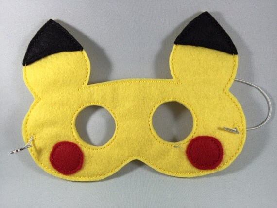 Items similar to Pikachu Mask on Etsy