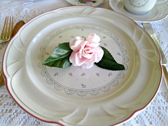 shabby chic stoneware dinner plates set of 6 tea by robinslane shabby chic stoneware dinner plates set of 6 tea by robinslane