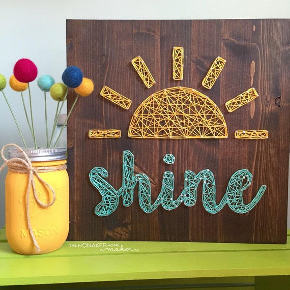 MADE TO ORDER String Art Sun and Shine Sign