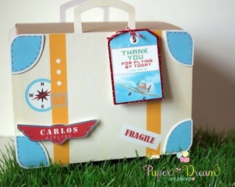 Suitcase favor box, luggage box , luggage favor box