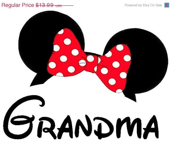 Disney Minnie Grandma Shirt New by JTabDesigns on Etsy