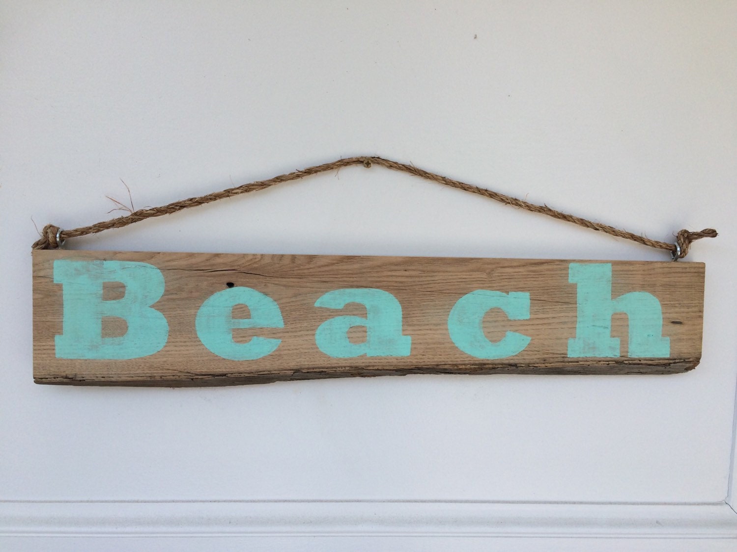 Beach sign wooden sign salvaged wood coastal by SummerSunSign