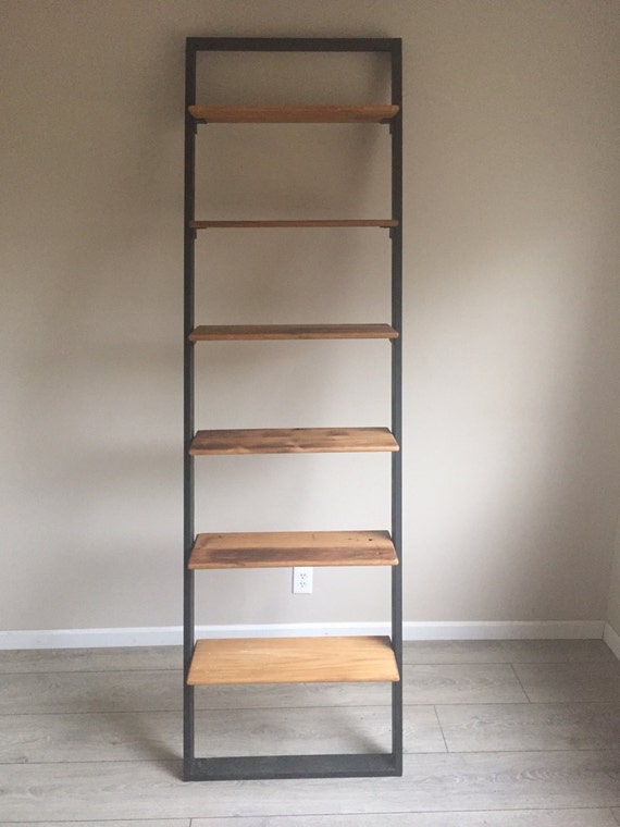 Shelves Reclaimed Wood Shelves Industrial Modern Shelves Leaning