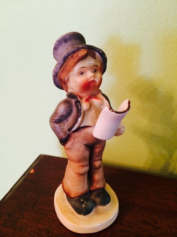 Vintage Choir Boy Singing Figurine Japan