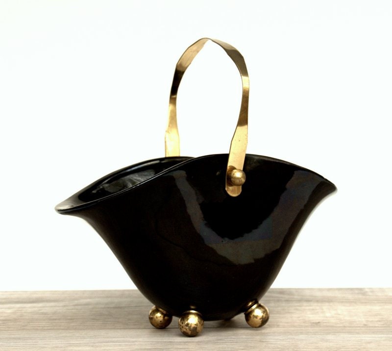 Black Decorative Bowl Black Bowl Black Decor Vintage Black
