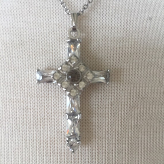SALE Stanhope cross necklace with the Lord's Prayer inside