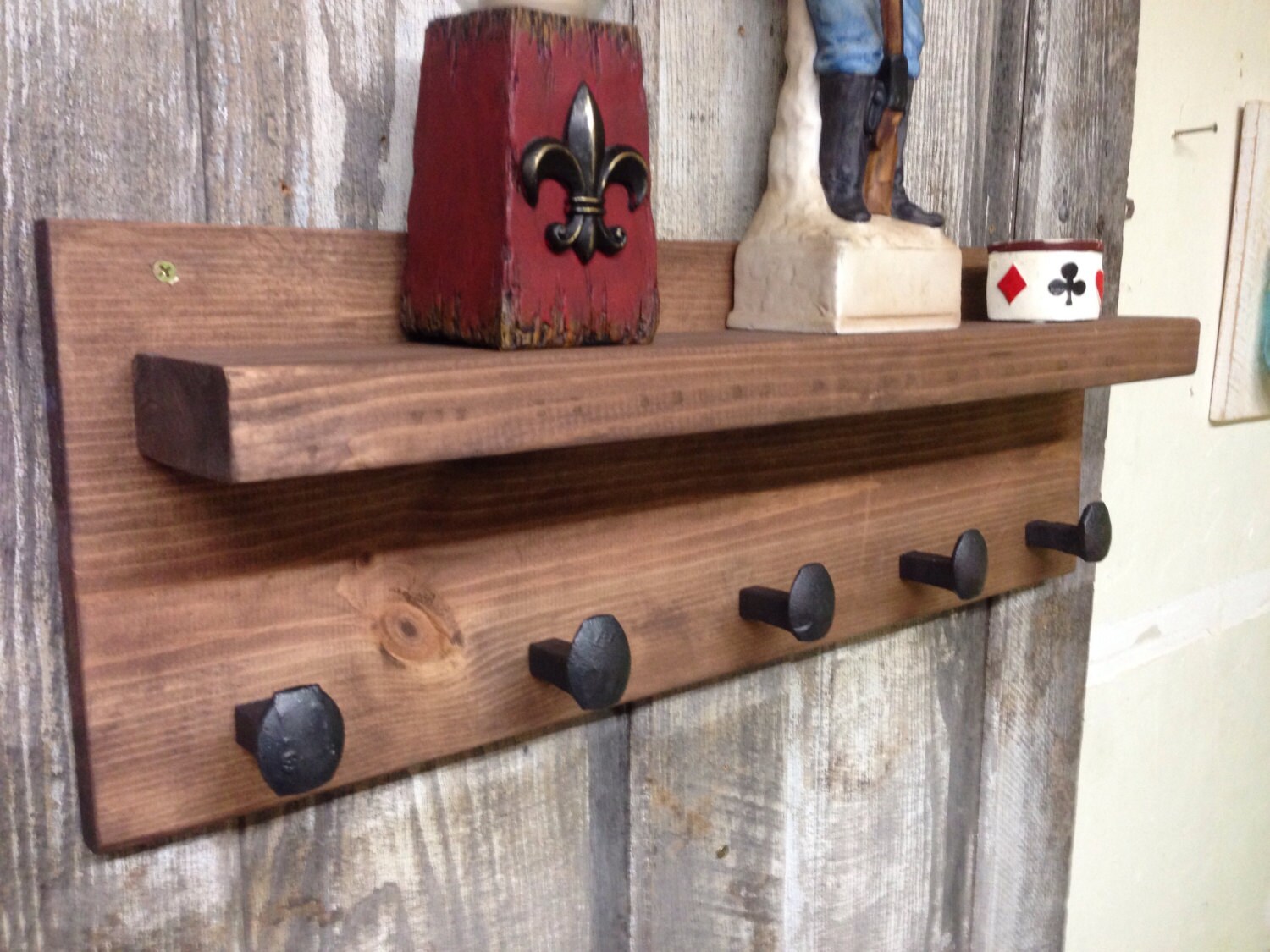 Railroad Spike Coat Rack Entryway Coat by CenterCreekCreations