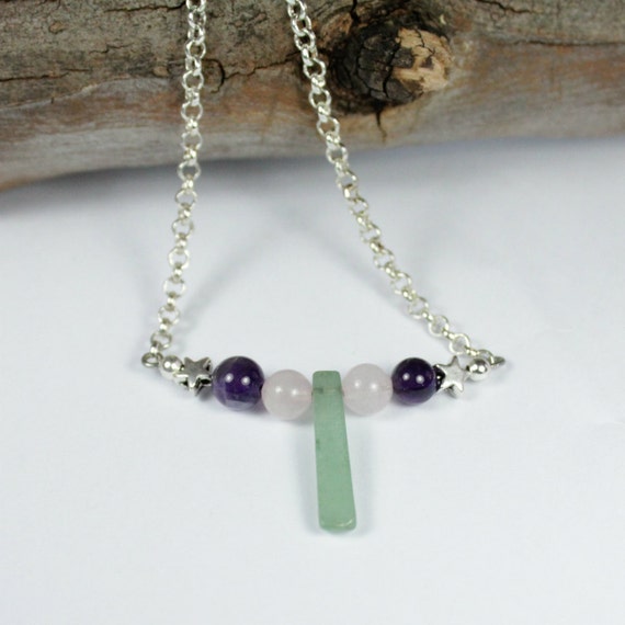 Healing Crystal Choker for Anxiety and by LunaCelesteAustralia