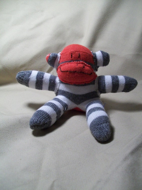 striped sock monkey