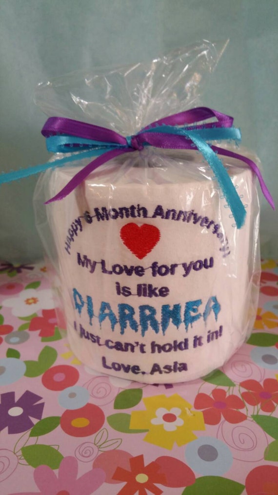 Custom Embroidered Toilet Paper for 1st Paper by TootsiesGirls
