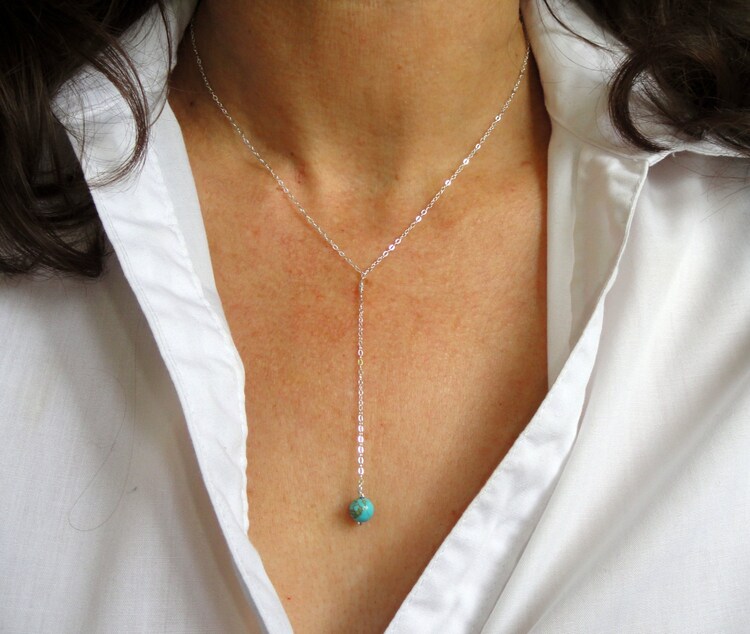 Sterling lariat necklace Clearance