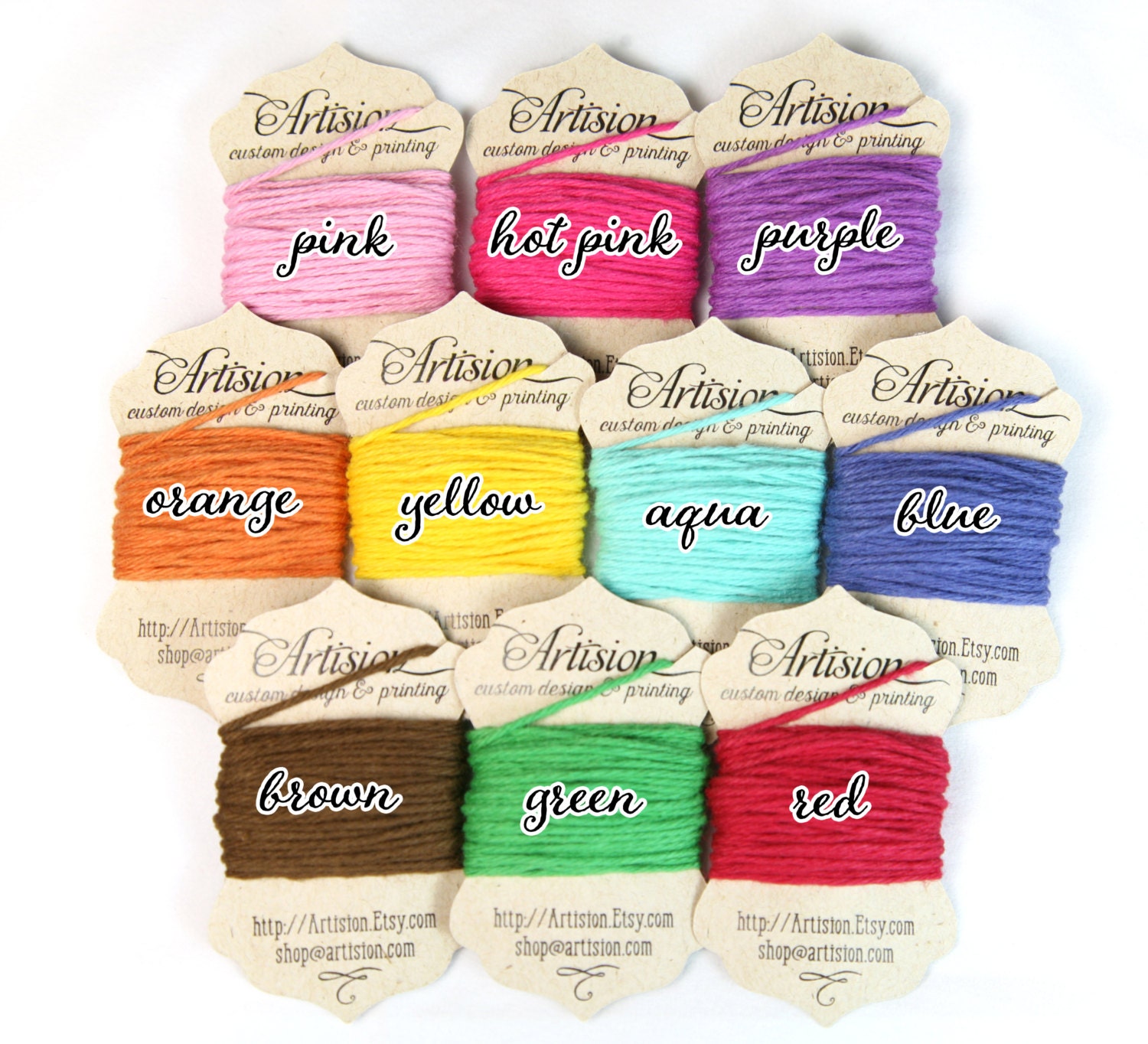 Solid Color Bakers Twine 4 ply made in USA 100 cotton by Artision