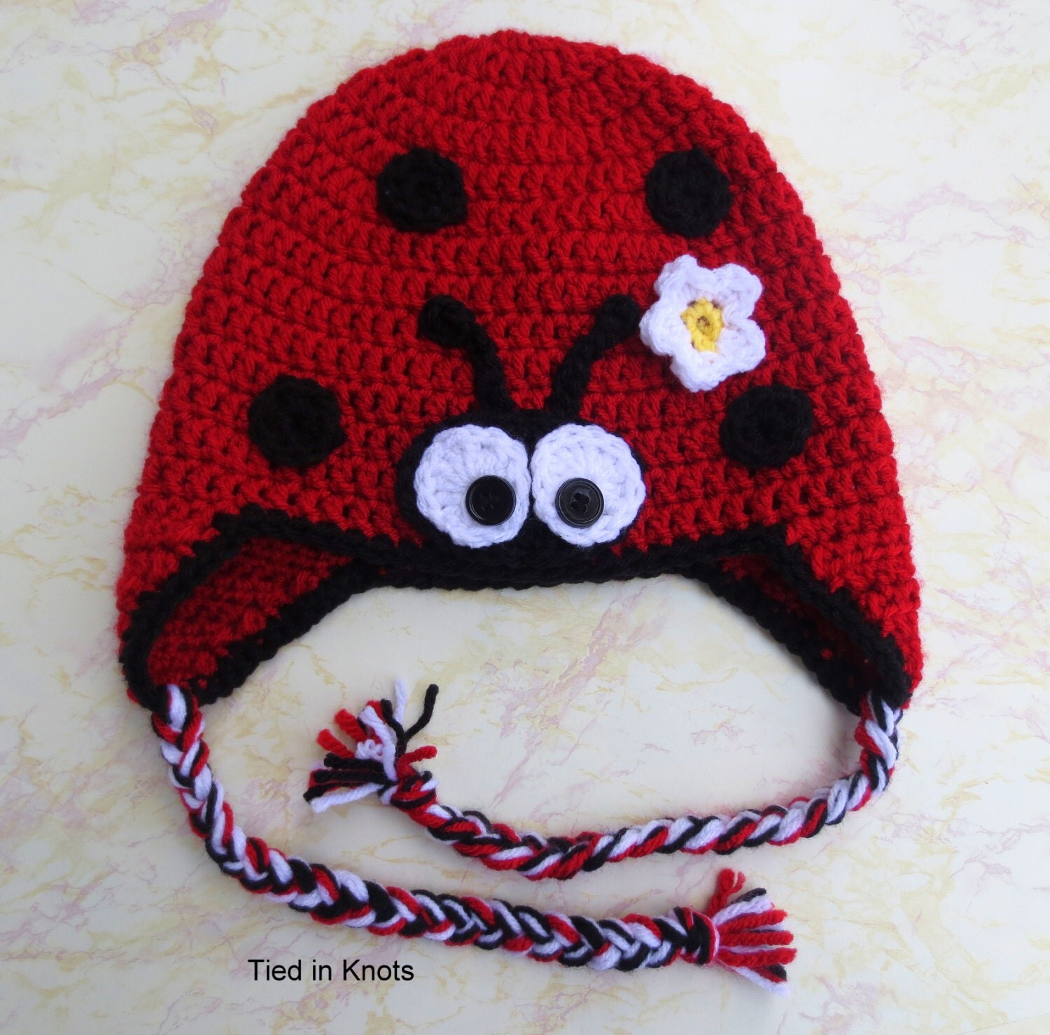 Ladybug Hat Baby Ladybug hat Crochet Ladybug Hat Crochet