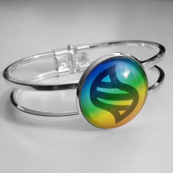 Pokemon Mega Evolution Stone Bangle Bracelet by iceSylum on Etsy