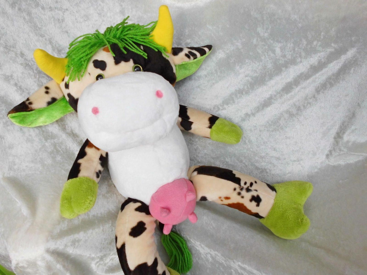 vintage stuffed cow