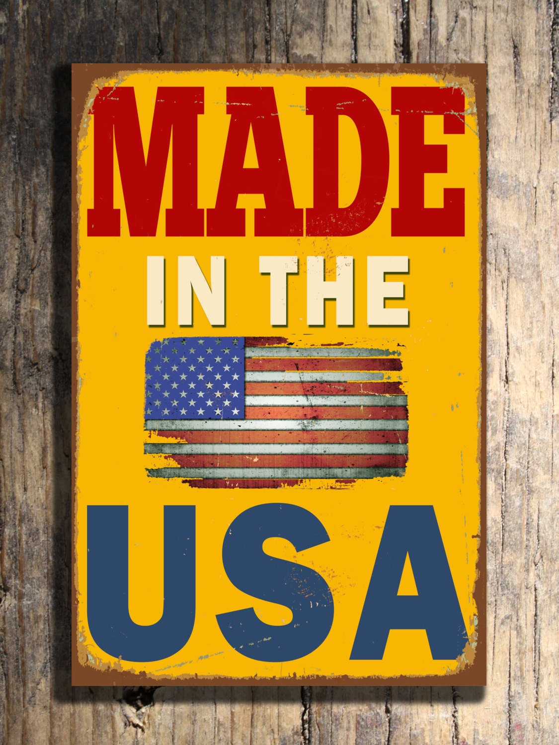 Made in the USA SIGN Made in the USA by ClassicMetalSigns on Etsy