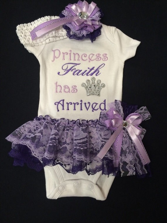 Newborn Baby Girl Princess Has Arrived Outfit by PurttyStitches