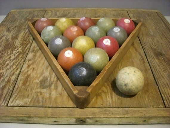 vintage clay pool balls