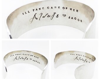 Mother in Law Gift | I'll take care of her always | Mother of the Bride Gift | Mother of the Groom Gift | Personalized Bridal Jewelry (W192)