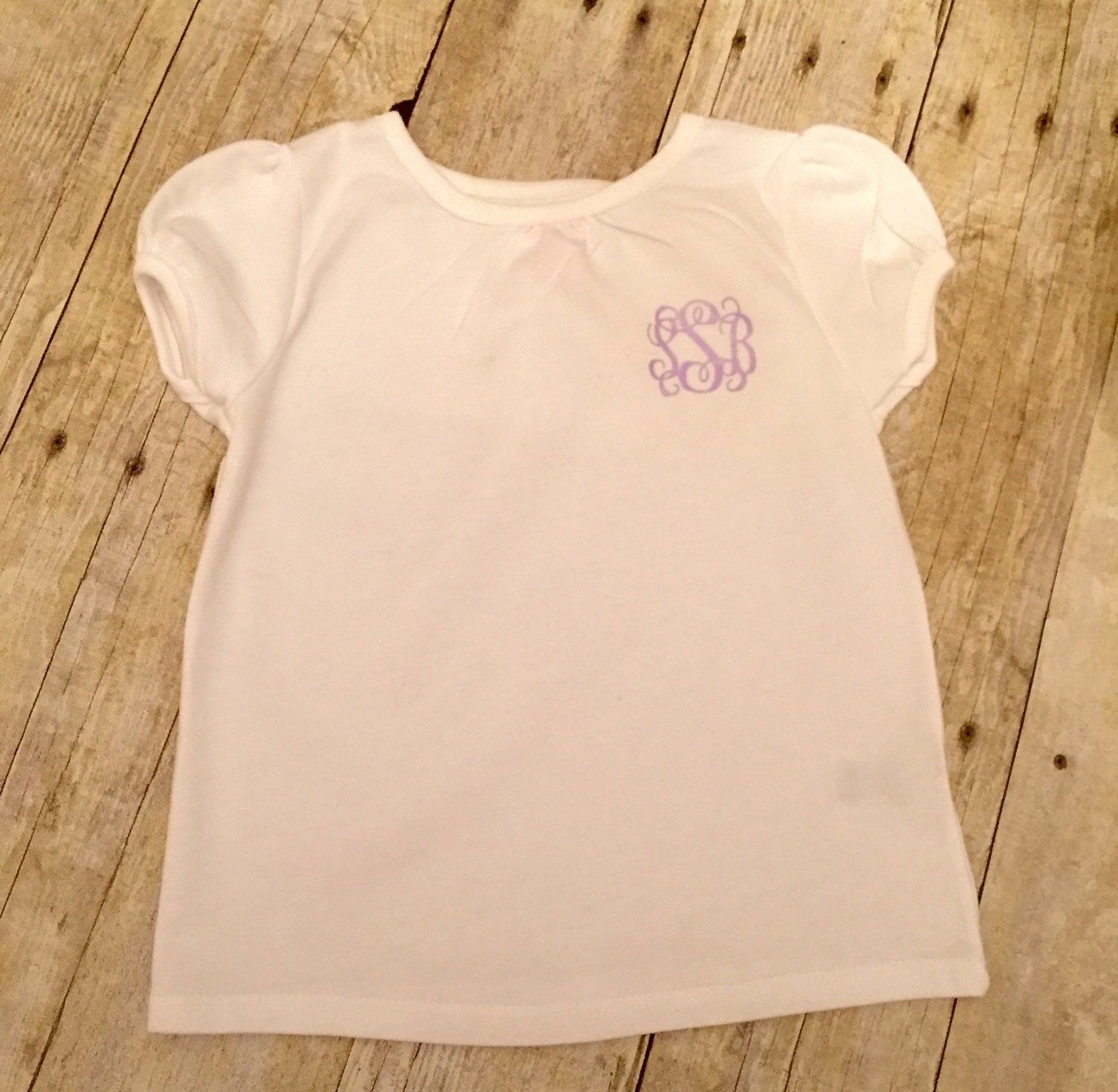 Children's htv monogrammed shirt by SewSydneyBlake on Etsy