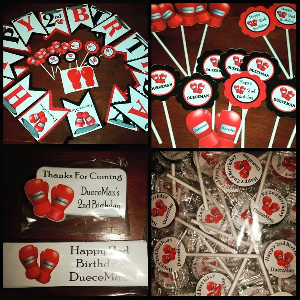 Boxing Theme Party by SomethingSweetFavors on Etsy