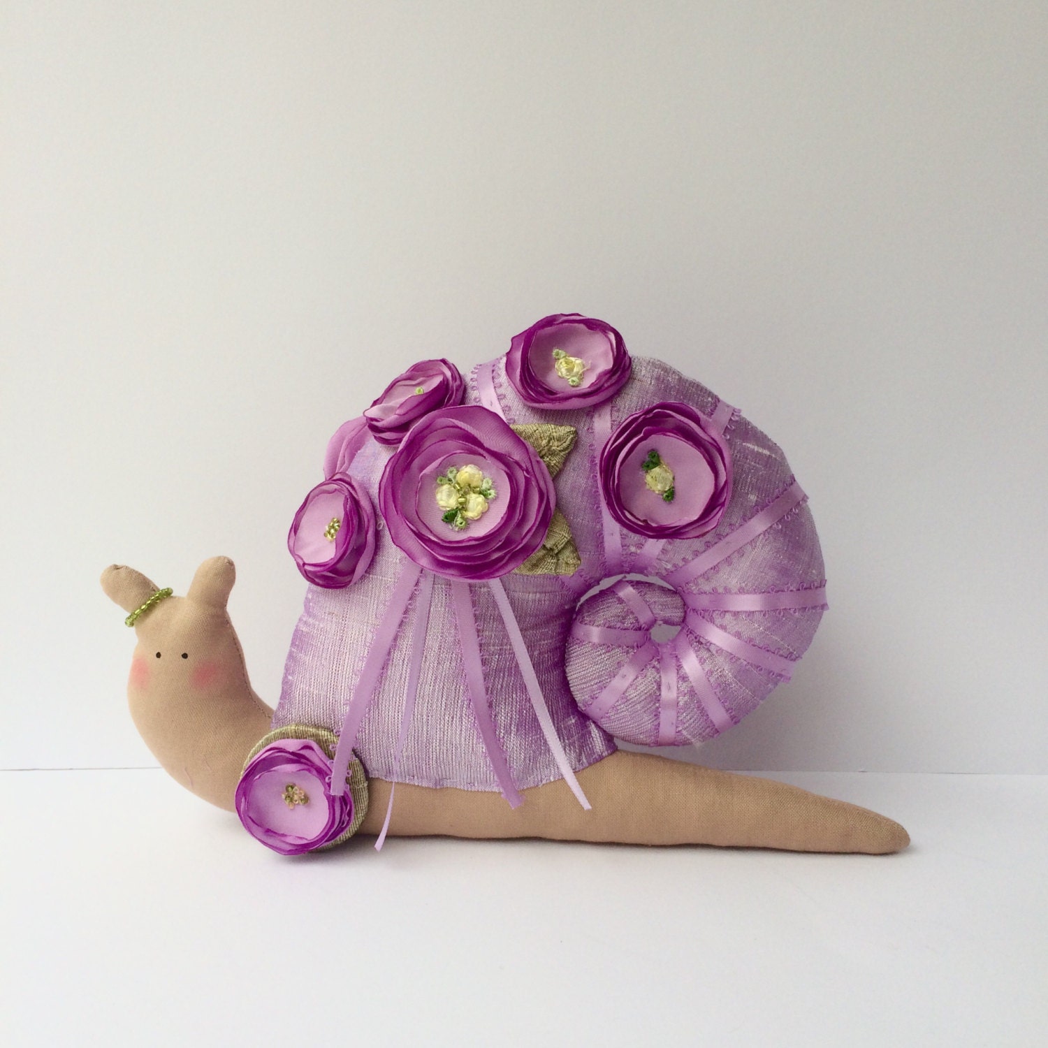 snail toy shabby and chic toy lavender purple plush snail snail toy shabby and chic toy lavender purple plush snail